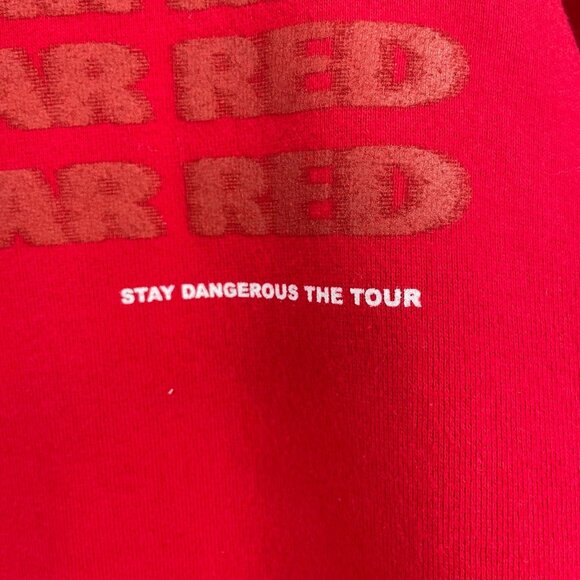 YG Stay Dangerous the Tour Hoodie Sweatshirt Adult Size M Red 2018 Concert Merch - Picture 4 of 10